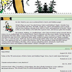 Kim’s Calvin and Hobbes Page